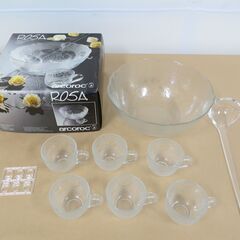 未使用品 arcoroc アルコロック ROSA 14ピースセッ...
