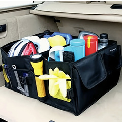 ☆★新品未使用★☆ 車 トランク 収納ボックス 折りたたみ式 ポリエステル素材 ブラック 洗車道具の画像