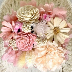 花カゴアレンジ♡ピンク系