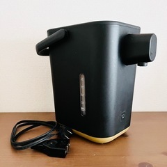 象印　デザイン電気ポット ブラック ゴールド