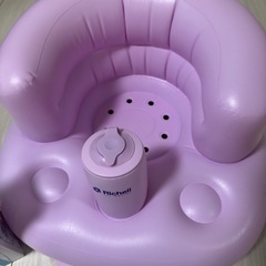 Richell ベビーバスチェア ピンクの画像