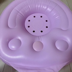 Richell ベビーバスチェア ピンクの画像