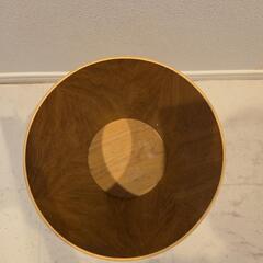 木目調　ゴミ箱の画像