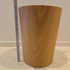 木目調　ゴミ箱の画像