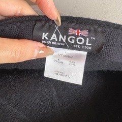 KANGOL ハンチング帽　黒の画像