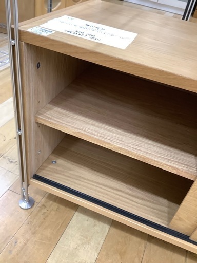 【トレファク　ラパーク岸和田店】無印良品　ユニットシェルフ　6段　スライド扉