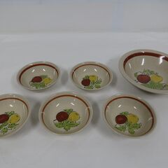 未使用品 MIYAZAKI STONE WARE 宮崎陶器 サラダセット サラダボウル ＆ 小鉢5枚 セット の画像