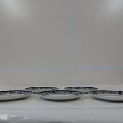 未使用品 YAMANI ヤマニ 景春窯 オリエントパスタ皿 5枚セット フォーク付き パスタプレート の画像