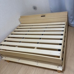 【値下げ】ベットフレーム　セミダブルの画像