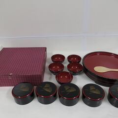 未使用品 寿司桶 ＆ 一人用ちらし寿司桶 ＆ お椀 セット 5客セット