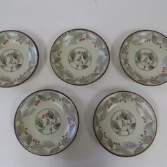 未使用品 第一陶器 若木パーティー揃 蓋付深鉢 3個(1個蓋無し) ＆ 小皿 5枚 セットの画像