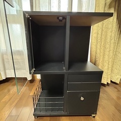 多機能 収納ラック ブラック