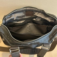 TUMI グレー キャンバス ビジネスバッグの画像