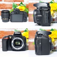 【全国送料無料】 Nikon D5600✨Wi-Fi転送 高画質 レンズセット ズームセット✨ 届いたらすぐに使えます✨ ニコンの画像