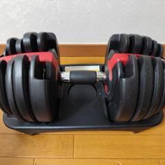 24kg可変式ダンベル1台の画像