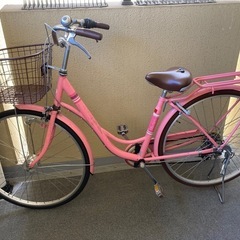 中古自転車27インチ　ピンク　　