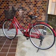 赤い自転車 26インチ