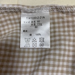 お引き渡し完了🌼ギンガムチェックロンパース🌼サイズ80🌼アカチャンホンポ🌼の画像