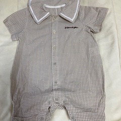 お引き渡し完了🌼ギンガムチェックロンパース🌼サイズ80🌼アカチャンホンポ🌼の画像