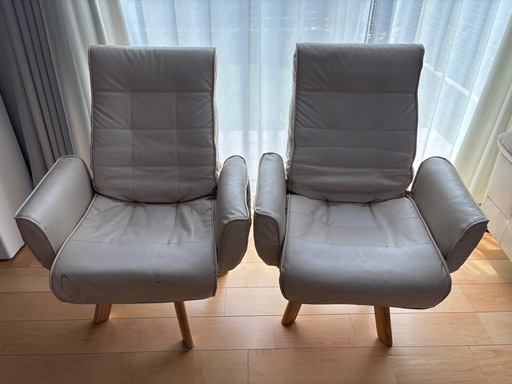 リクライニング　ダイニング　チェアー　椅子　2脚