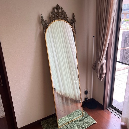 イタリア製☆アンティーク☆ゴールド☆壁掛けミラー