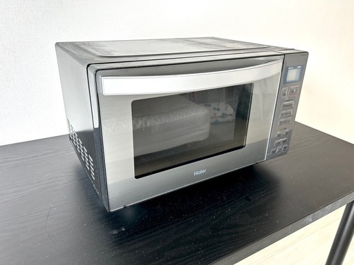 【一人暮らしに】Haier 電子レンジ フラット 18L ステンレスブラック