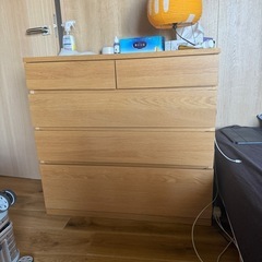無印良品 木製ワードローブ（オーク材） 幅88×奥行44×高さ8...