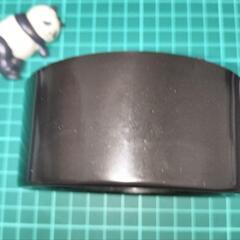 シンプルな黒の置時計 アラーム機能付きの画像