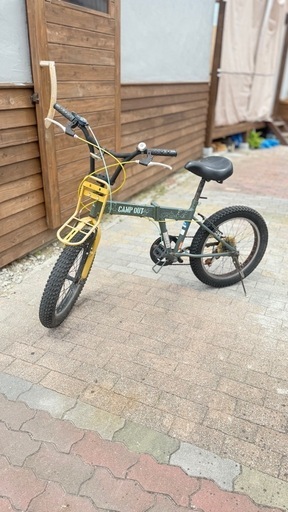 キャプテンスタッグ公式 ワイルダー 20インチ 折りたたみ自転車 極太 タイヤ シマノ 6段変速 Vブレーキ