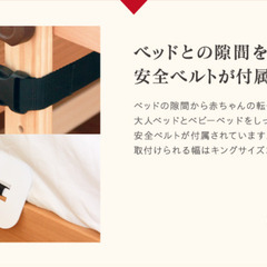 【大幅値下げ】【新品、未使用】ファルスカベッドサイドベッド03 ナチュラルの画像