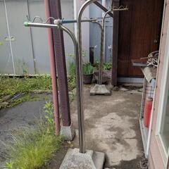 物干し竿スタンド　コンクリート