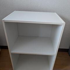 カラーボックス2段ホワイト