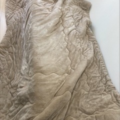 こたつ布団　ベージュ/ブラウンの画像