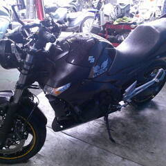 SUZUKI GSR400A 黒 車検残R8/4月 エンジン始動動画 名変で乗れます 半額配送キャンペーン 現状渡し諸経費￥0- 横浜 P-Yardの画像