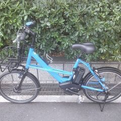 電動20インチ 税別￥45.273- 新基準ヤマハパスシティー　良品8.7Ah 電動自転車　３ヶ月保証　ブルー601の画像