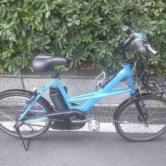 電動20インチ 税別￥45.273- 新基準ヤマハパスシティー　良品8.7Ah 電動自転車　３ヶ月保証　ブルー601の画像