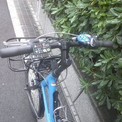 電動20インチ 税別￥45.273- 新基準ヤマハパスシティー　良品8.7Ah 電動自転車　３ヶ月保証　ブルー601の画像