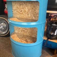 オシャレなドラム缶棚