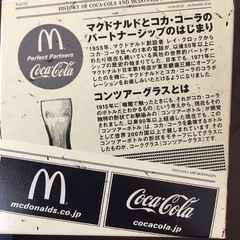 コカコーラ　マクドナルド限定グラス　2種類各2色の画像