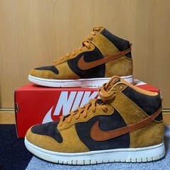 NIKE DUNK dark curry 28.5cm