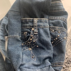 デニムリュックの画像