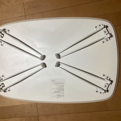 折り畳み樹脂テーブル(ウレタン加工) 幅75cmx 奥50cmx高33cmの画像