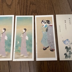 鏑木清方　絵はがき５１枚　おまけ一筆箋４冊の画像