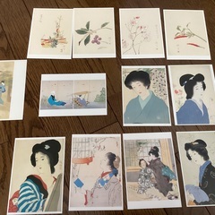 鏑木清方　絵はがき５１枚　おまけ一筆箋４冊の画像