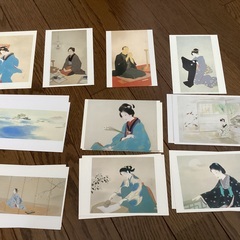 鏑木清方　絵はがき５１枚　おまけ一筆箋４冊の画像