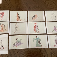 鏑木清方　絵はがき５１枚　おまけ一筆箋４冊