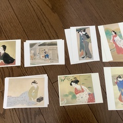鏑木清方　絵はがき５１枚　おまけ一筆箋４冊の画像