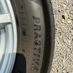 軽四アルミ付きタイヤ13インチ🚗の画像
