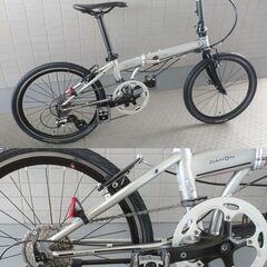 DAHON SPEED FALCOダホン スピードファルコ　メタリックシルバー　美品　室内保管中の画像