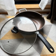 【炒め鍋☆取手付き☆注ぎ口☆サーモス】の画像